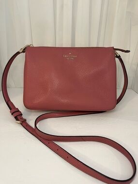 kate spade Rose Pink Leather Crossbody Bag